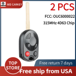 Ford 3+1 Buttons 315MHz 4D63 Chip FCC: OUC6000022